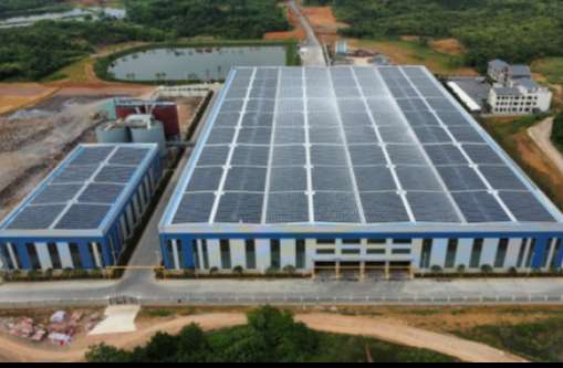 509-2022年4月，，，，，安徽池州汇成物资4MW光伏发电BIPV项目，，，，，年发电约400万度，，，，，知足约40%用电需求.jpg